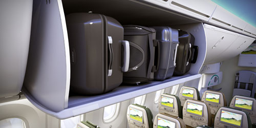 Ethiopian Airlines boeing 787 airplane compartments